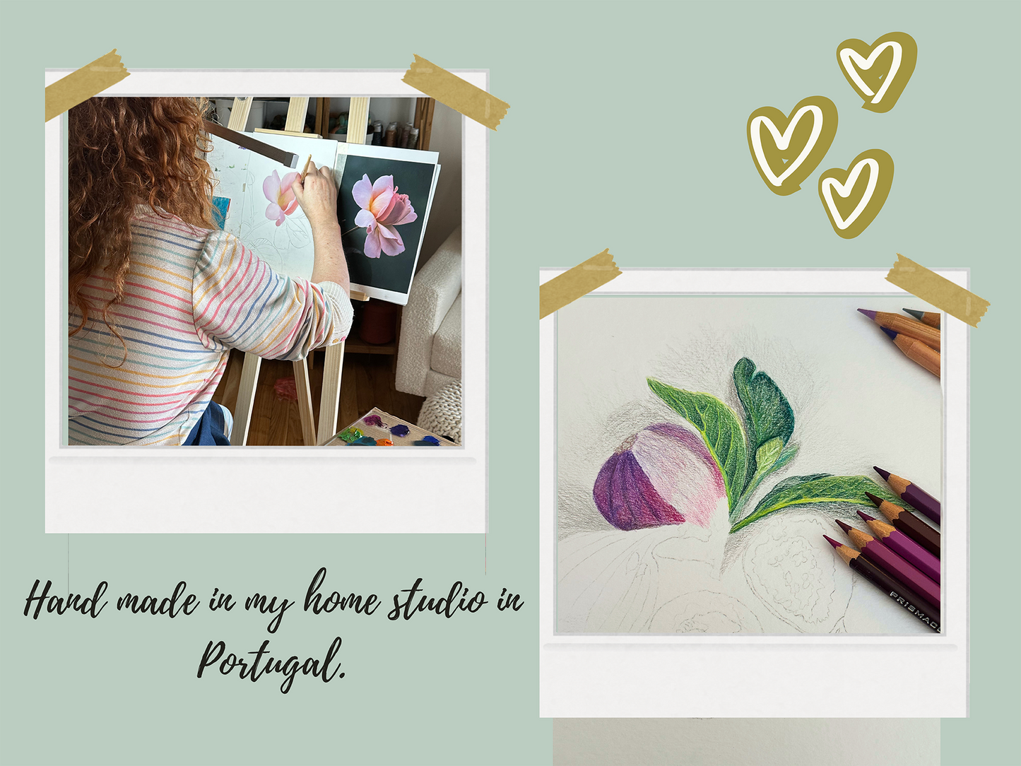 Mediterranean Orange and Teal Rustic Door | Maximalist Canvas Art Print